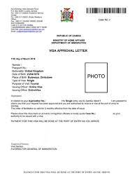 Zambia Sample eVisa